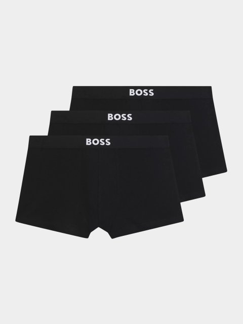 Чорні труси 3 пари BOSS бавовни: фото - Invogue
