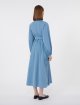 Блакитна сукня MAX MARA з бавовняної тафти: фото 2 - Invogue