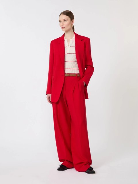 Червоний жакет MAX MARA з чистої вовни: фото 1 - Invogue