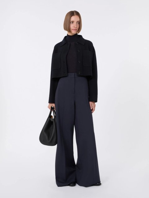 Темно-синий свитер MAX MARA из шерсти: фото 1 - Invogue