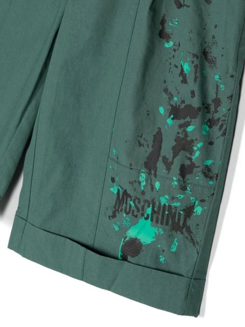 Зелені шорти MOSCHINO KIDS : фото 2 - Invogue