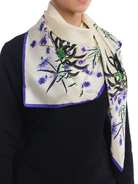 Белый платок KENZO: фото 3 - Invogue