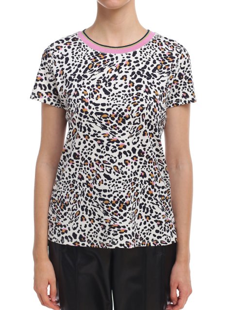 Розовая футболка MARC CAIN: фото 3 - Invogue