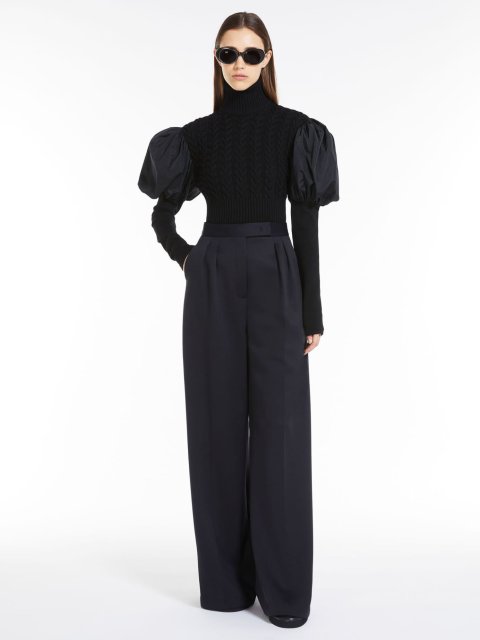 Чорні брюки MAX MARA з високою талією: фото 4 - Invogue
