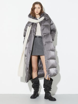 Кремовый шарф MAX&CO из шерсти и кашемира: фото 1 - Invogue