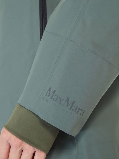Темно-зелена куртка Max Mara з технічної парусини: фото 3 - Invogue