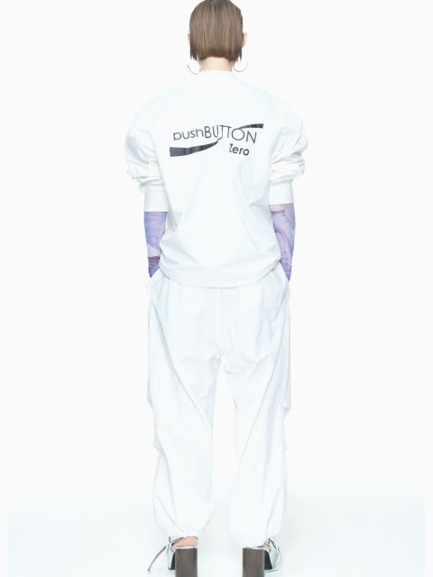 Білі спортивні штани PUSHBUTTON: фото 3 - Invogue