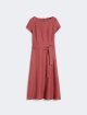 Бордова сукня WEEKEND MAX MARA з чистого льону: фото - Invogue