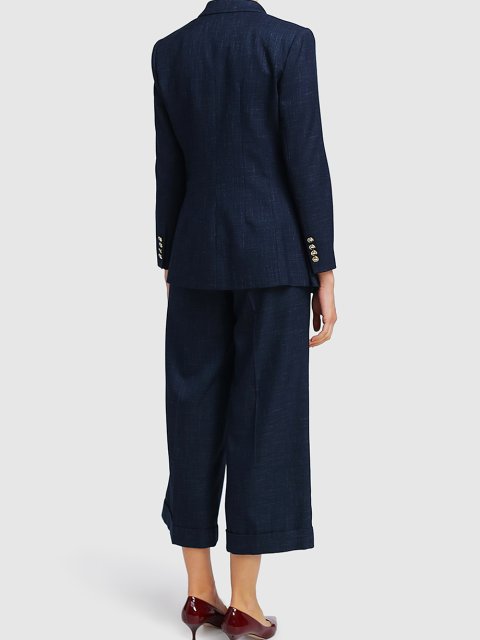 Синие брюки MARELLA: фото 2 - Invogue