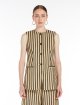 Жилет у смужку Max Mara з льону та бавовни: фото 2 - Invogue
