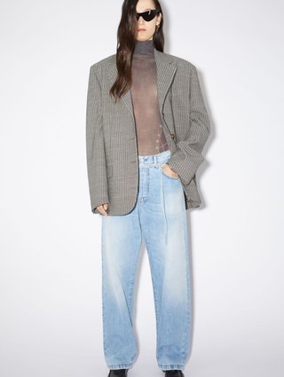 Черные лоферы Acne Studios из кожи: фото 1 - Invogue