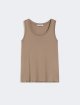 Коричневий топ Max Mara з бавовни та модалу: фото - Invogue