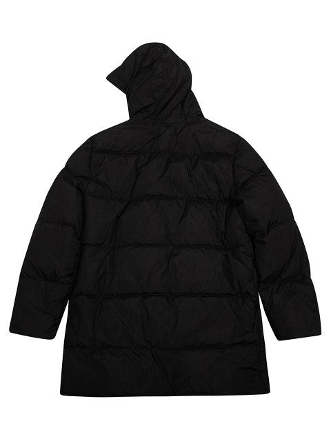 Чорна куртка Stone Island стьобана: фото 1 - Invogue