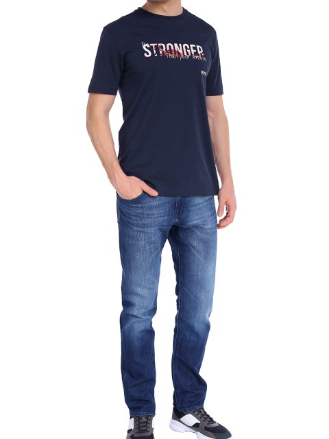 Синие джинсы BOSS: фото 1 - Invogue