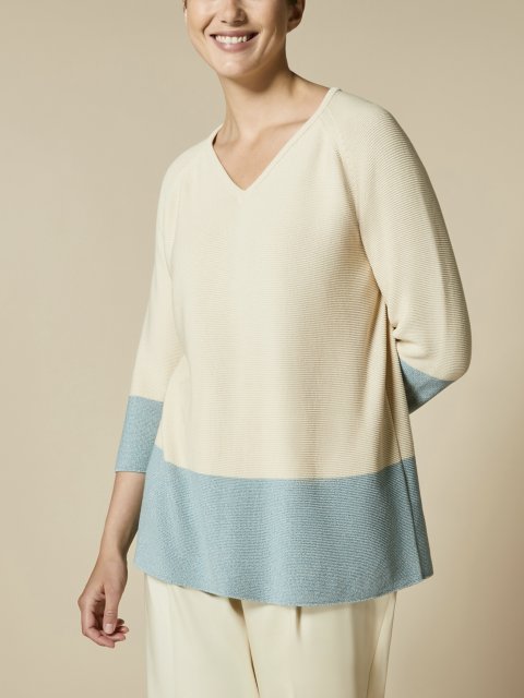 Бежевый свитер MARINA RINALDI: фото - Invogue