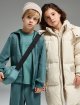 Изумрудная кофта, брюки EMPORIO ARMANI KIDS из хлопка: фото 1 - Invogue