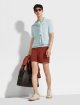 Блакитне поло ZEGNA з бавовни: фото 1 - Invogue