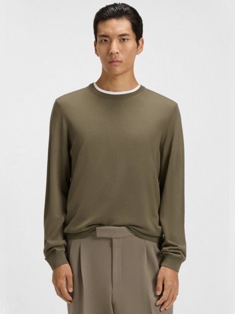 Коричневий светр BOSS з вовни: фото 2 - Invogue