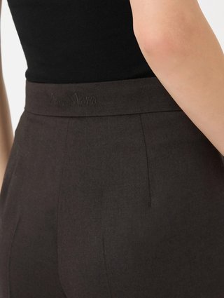 Темно-коричневі штани Max Mara з вовни: фото 4 - Invogue