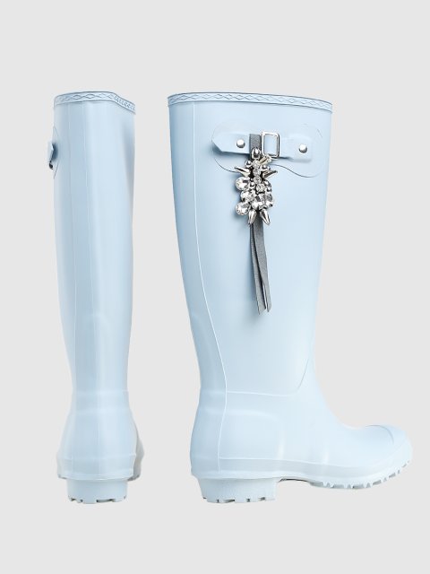 Бирюзовые сапоги DOROTHEE SCHUMACHER: фото 3 - Invogue