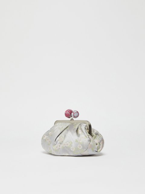 Светло-серая сумка Pasticcino Weekend MaxMara с жаккардовым узором: фото 2 - Invogue