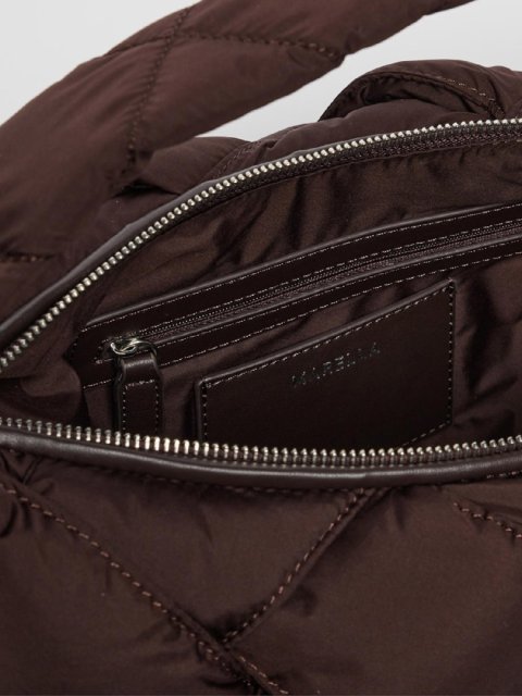 Коричневая сумка Marella с плетением: фото 3 - Invogue