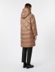 Коричневий пуховик MAX MARA стьобаний: фото 3 - Invogue