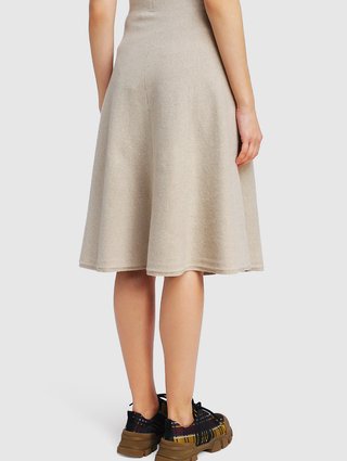 Бежевая юбка WEEKEND MAX MARA: фото 3 - Invogue