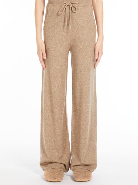 Бежевые брюки MAX MARA: фото 1 - Invogue