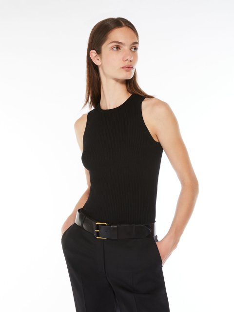 Чорна майка WEEKEND MAX MARA : фото 3 - Invogue