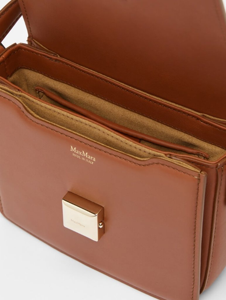 Коричневая сумка MAX MARA: фото 4 - Invogue