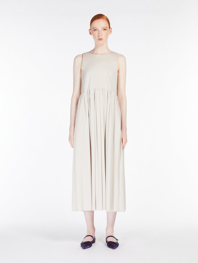 Кремовое платье Max Mara из поплина: фото 3 - Invogue