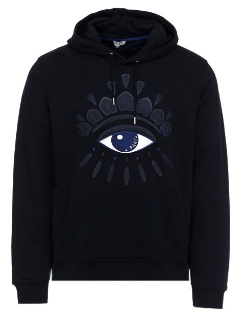 Чёрный свитшот KENZO: фото - Invogue