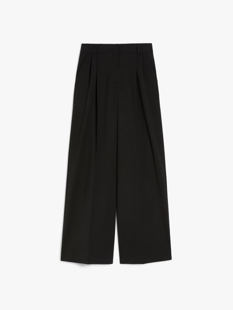 Черные брюки Weekend Max Mara из смеси шерсти: фото - Invogue