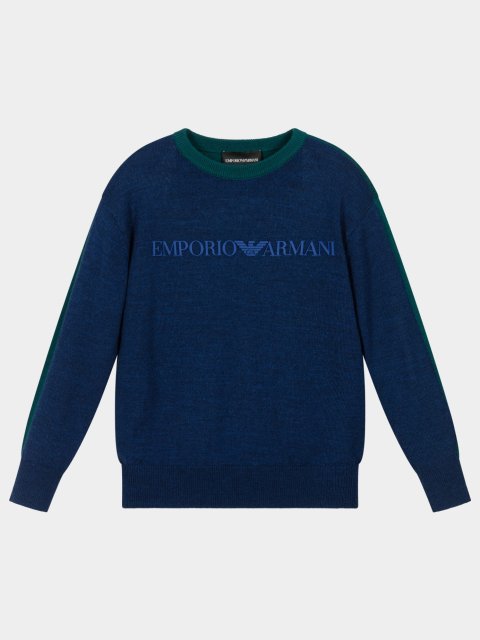 Синій светр EMPORIO ARMANI KIDS : фото - Invogue