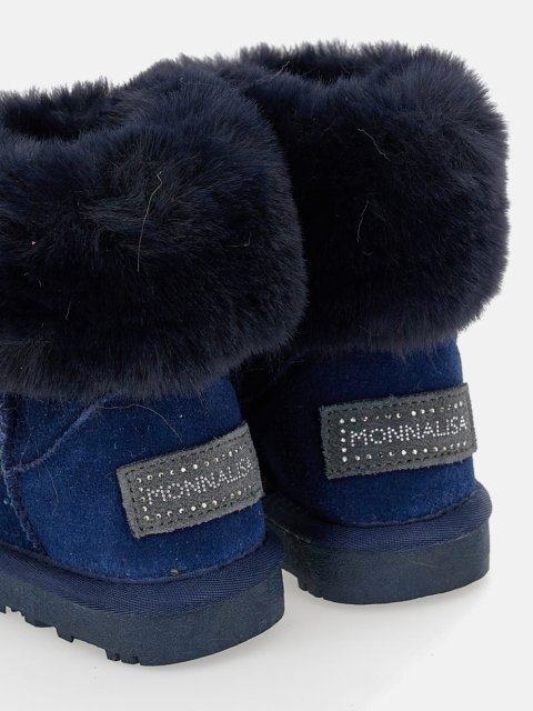 Синие угги MONNALISA из кожи: фото 2 - Invogue