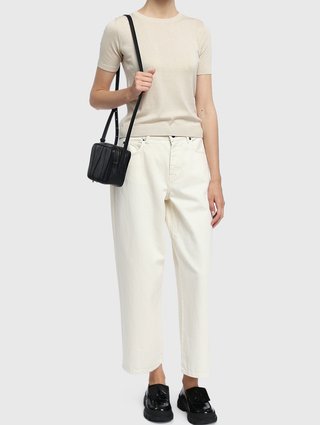 Молочные брюки WEEKEND MAX MARA: фото 1 - Invogue