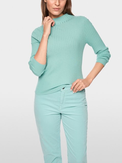 Бирюзовый свитер MARC CAIN из шерсти: фото 2 - Invogue