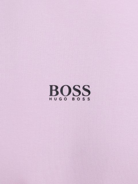Тёмно-розовая футболка BOSS: фото 4 - Invogue