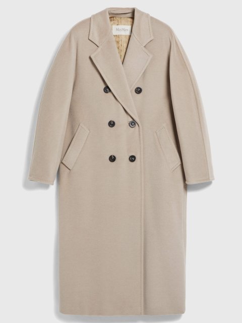 Кремовое пальто MAX MARA из шерсти и кашемира: фото - Invogue