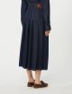 Темно-синя спідниця WEEKEND MAX MARA з бавовняного деніму: фото 3 - Invogue