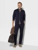 Темно-синяя кофта ZEGNA из шерсти: фото 1 - Invogue