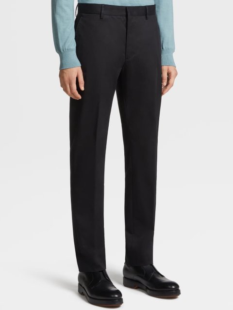 Чёрные брюки ZEGNA: фото 1 - Invogue