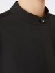 Черная рубашка MAX MARA из эластичного поплина: фото 4 - Invogue