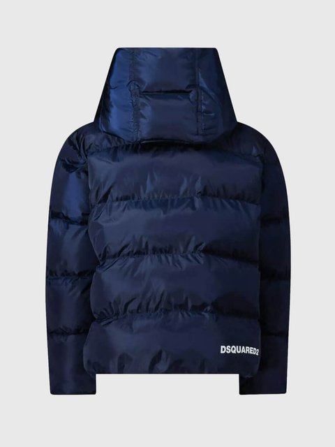 Синяя куртка  DSQUARED KID: фото 2 - Invogue