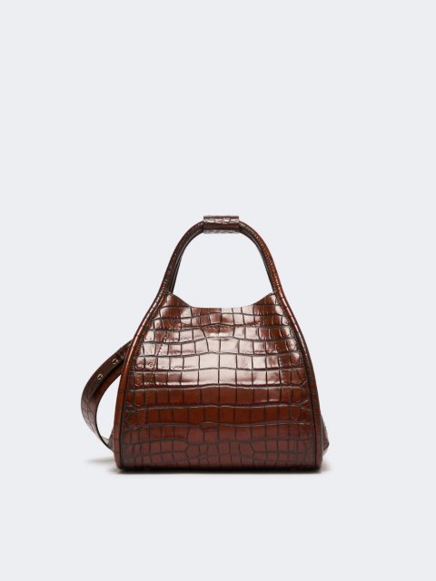 Коричневая сумка MAX MARA из кожи: фото 3 - Invogue