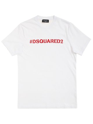 Біла футболка DSQUARED KID : фото - Invogue