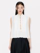 Кремовый топ Kenzo из легкого хлопка: фото 3 - Invogue