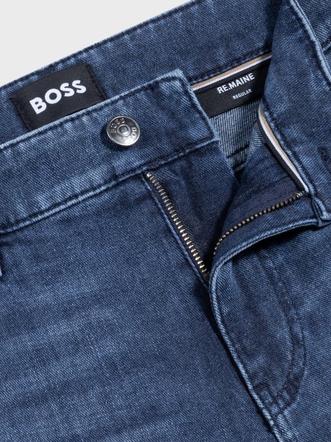 Сині джинси Boss з італійського деніму: фото 4 - Invogue