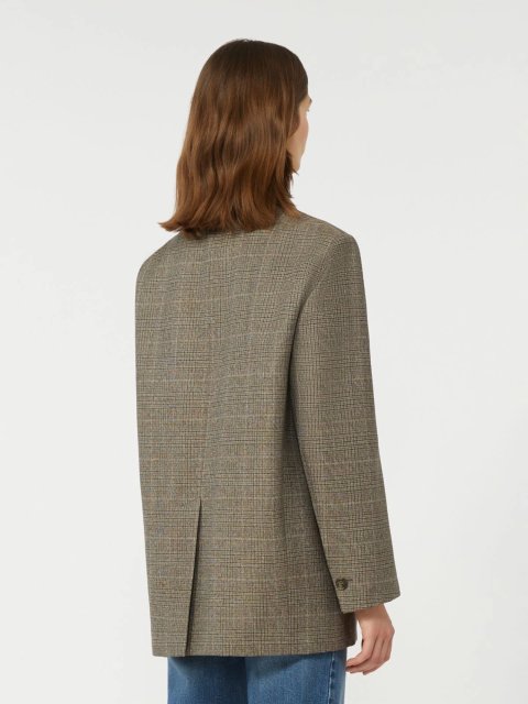 Коричневий жакет WEEKEND MAX MARA з чистої вовни: фото 3 - Invogue